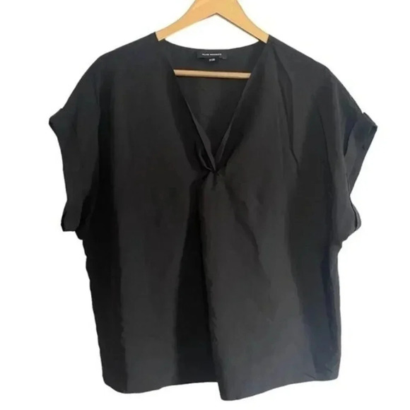 Club Monaco Black Twist Top - Picture 2 of 11